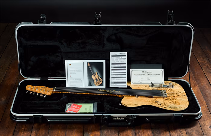 Xotic 2021 XTC-1 Spalted Maple Top Light Aged - E-Gitarre