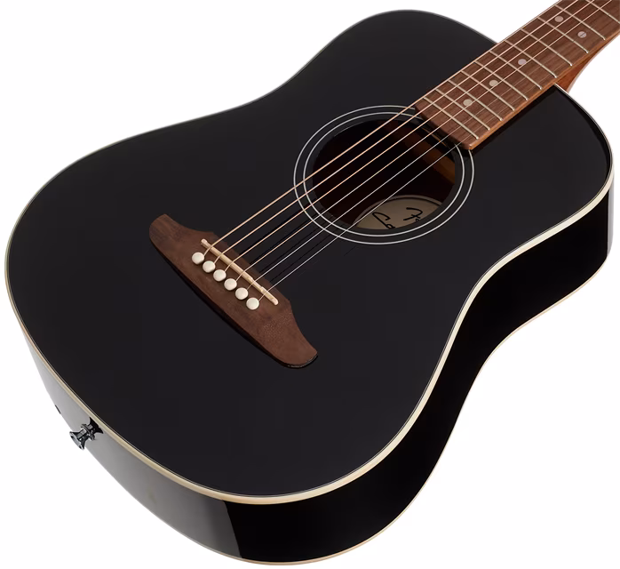 Fender California Standard Redondo Mini BLK - Akustische Gitarre für Kinder
