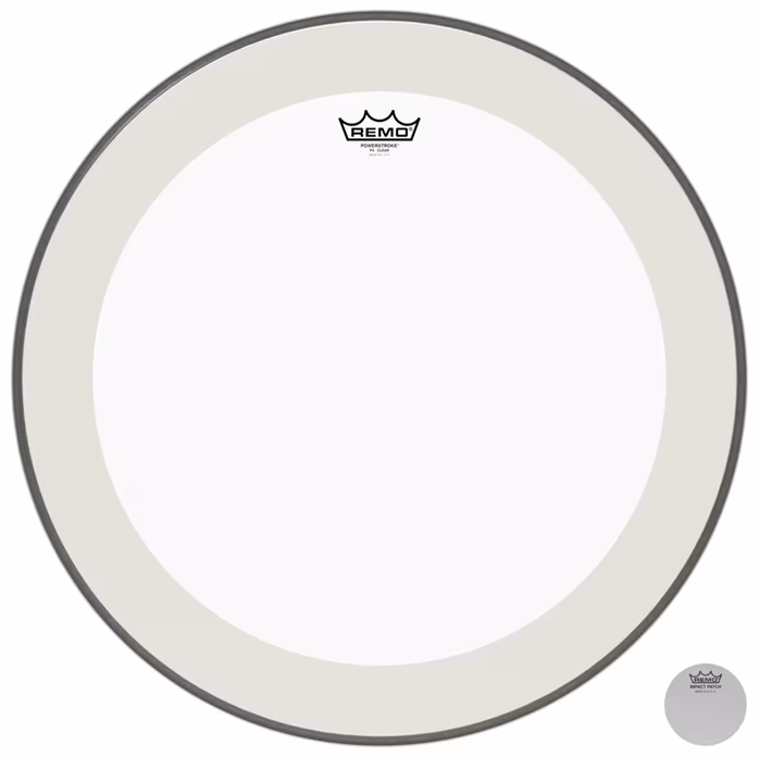 Remo 22" PowerStroke 4 Clear - Fell für Basstrommel