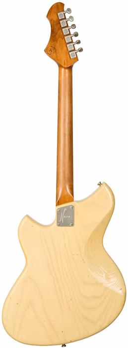Novo Miris J Custom Blonde Bakelite Guard Ebony Fingerboard Lollartrons - E-Gitarre