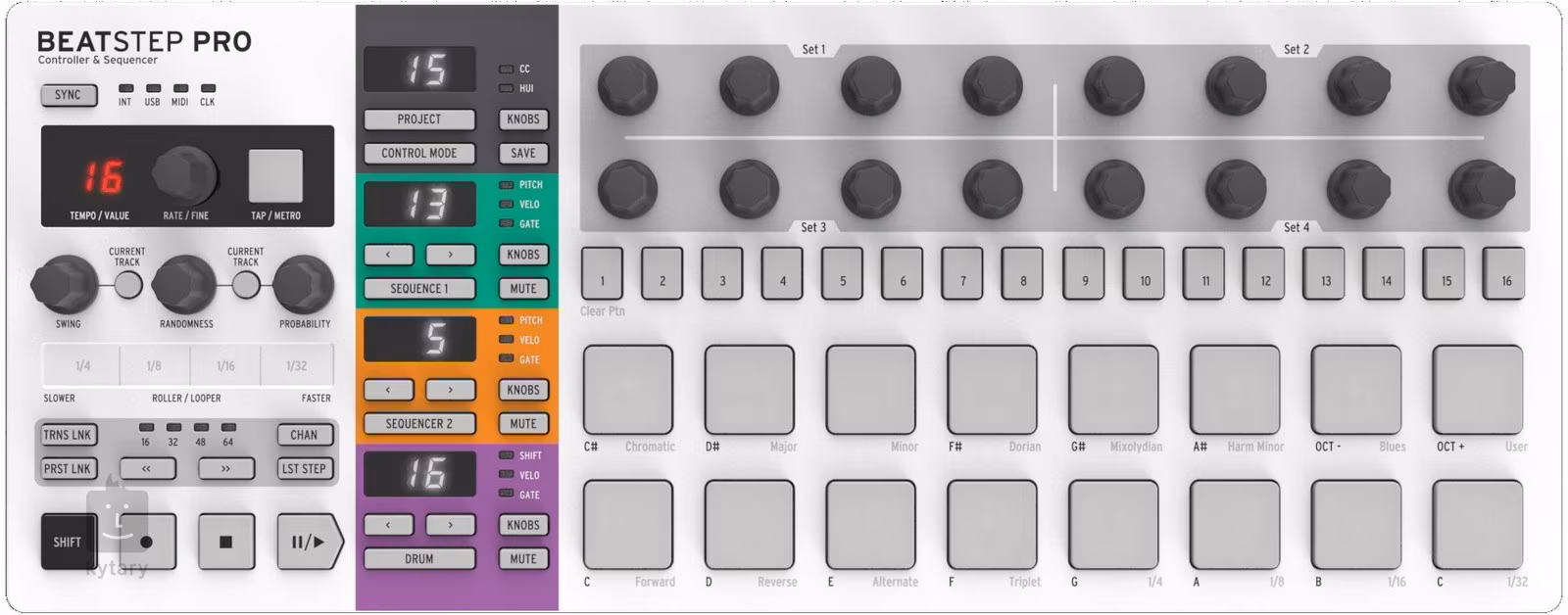 ARTURIA Beat Step Pro (ausgepackt) USB/MIDI Controller, Sequenzer