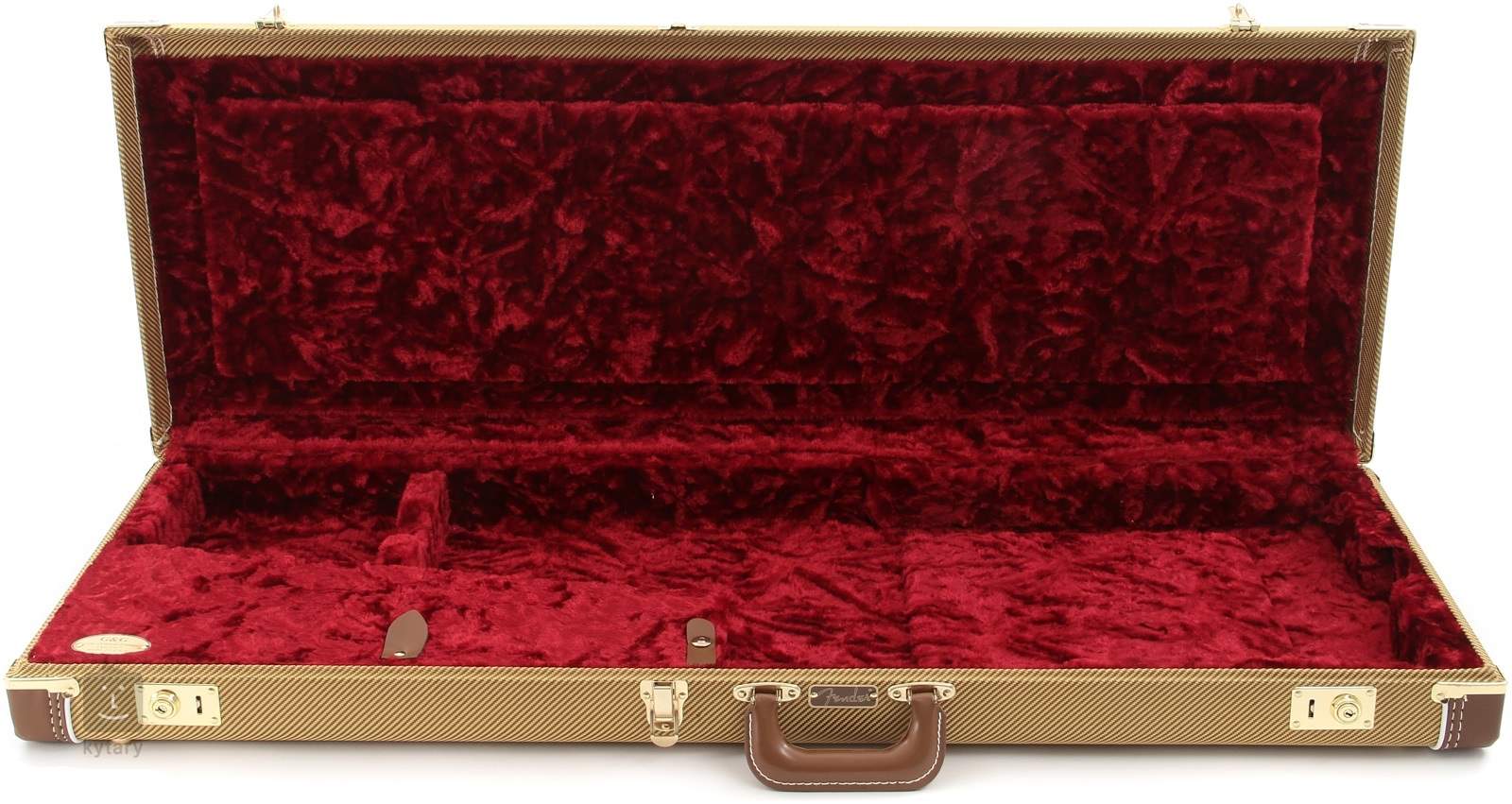 Fender Gandg Deluxe Hardshell Case Tweed Stratocastertelecaster Koffer Für E Gitarre 8006