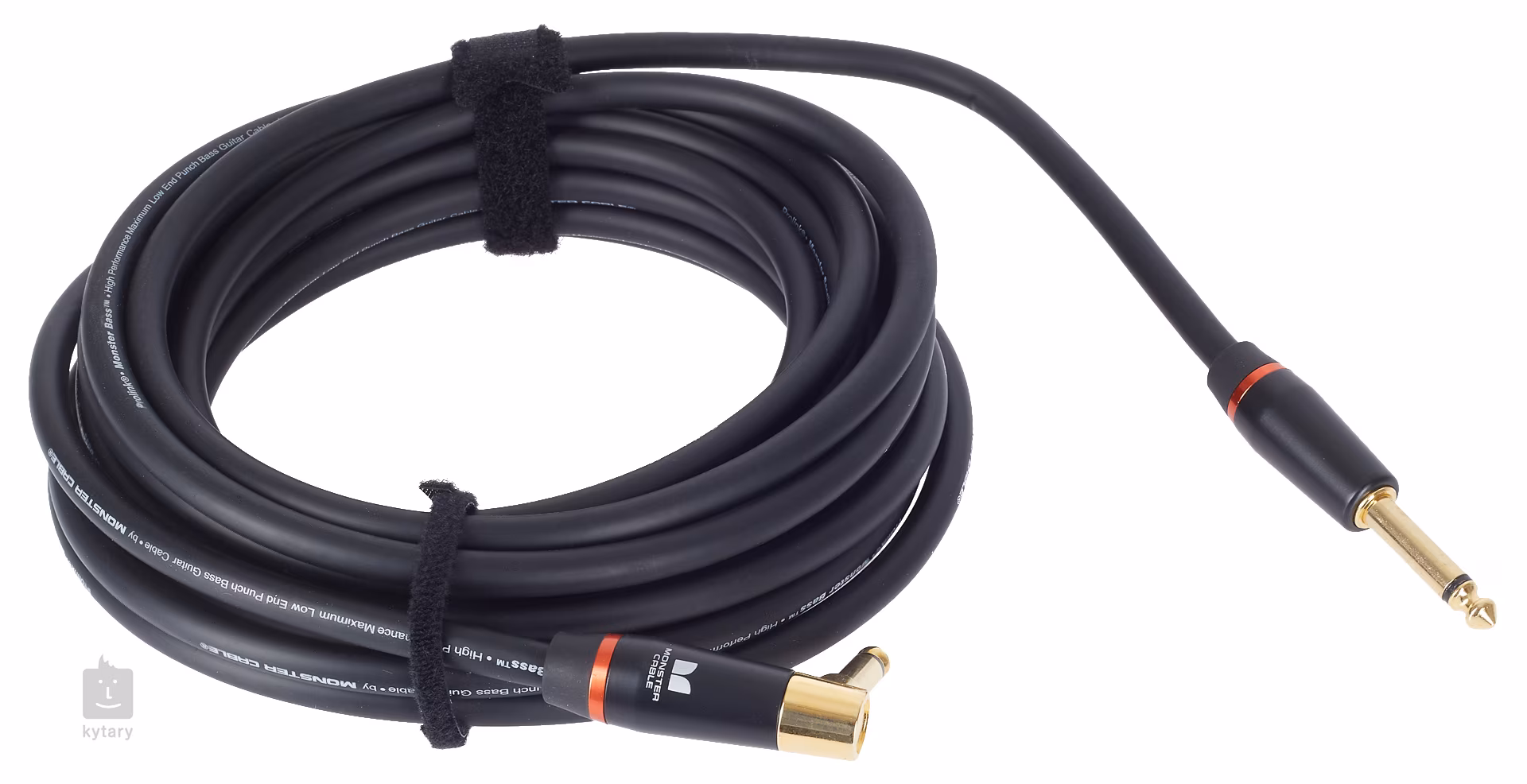 MONSTER Bass 21' Instrument Cable Angled Instrumentenkabel Kytary.at