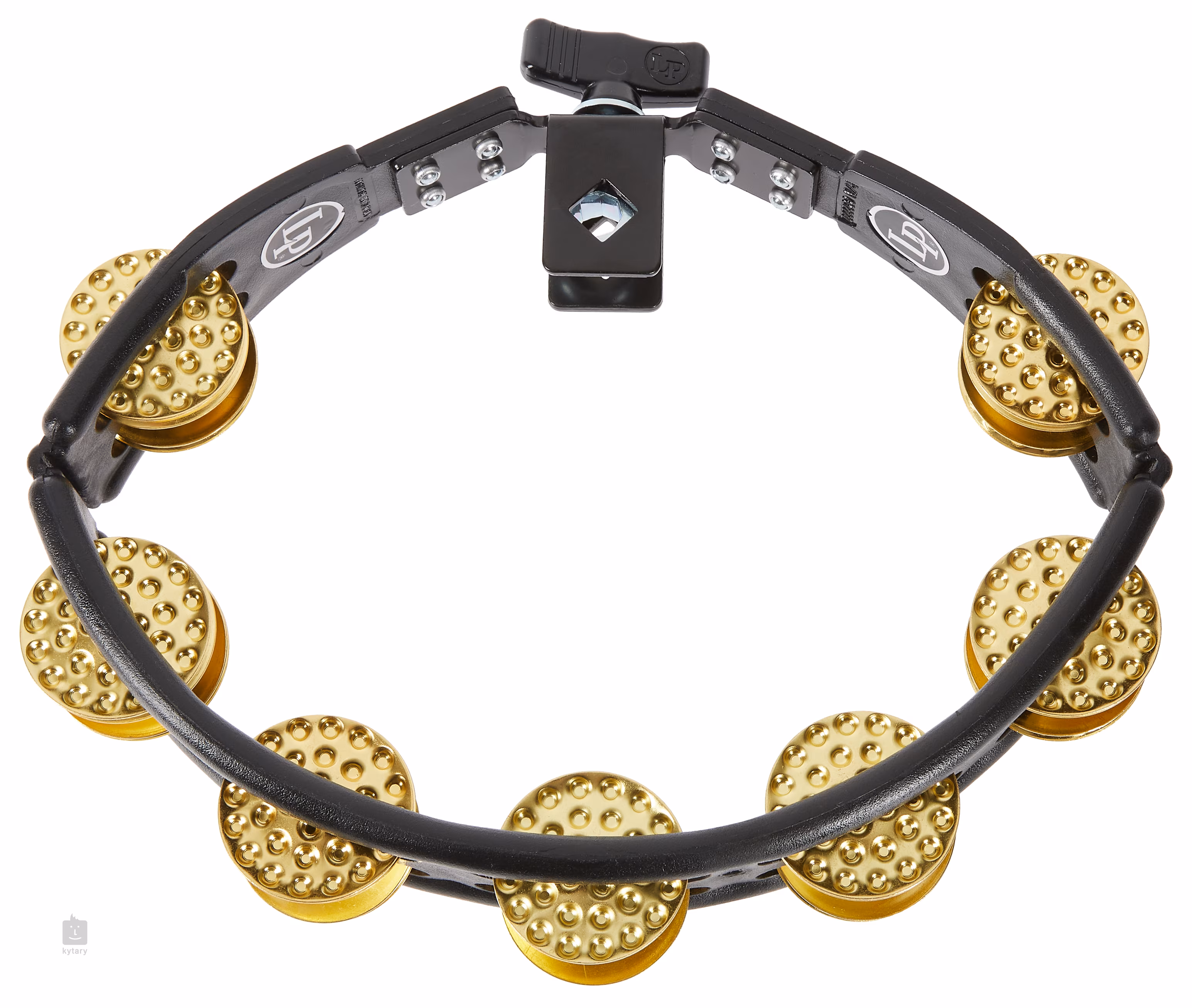 LATIN PERCUSSION Cyclops Tambourine Dimpled Brass Jingle Tamburin