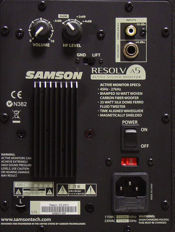 samson resolv studio monitors