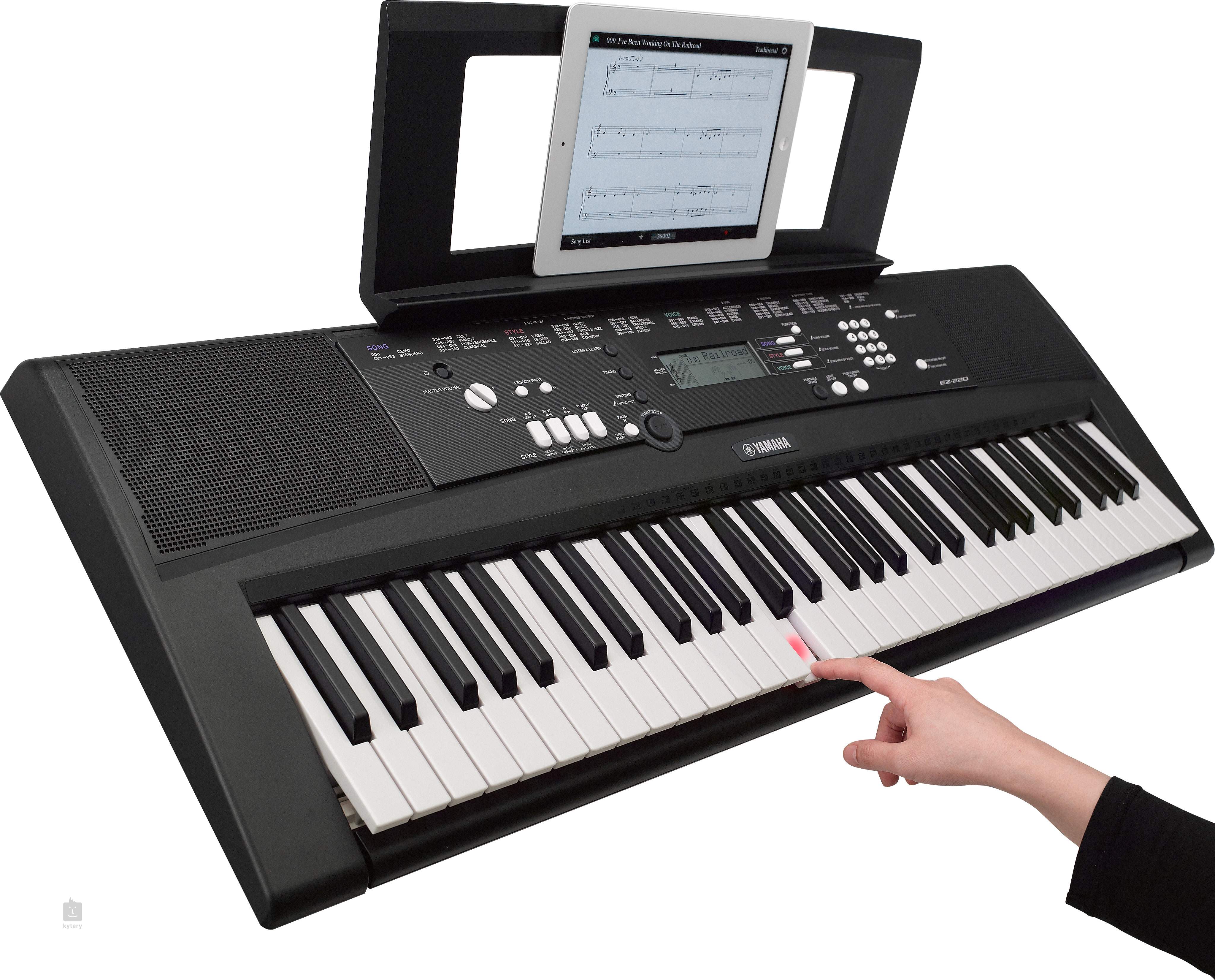 YAMAHA EZ-220 Keyboard with Touch-Sensitive Keys