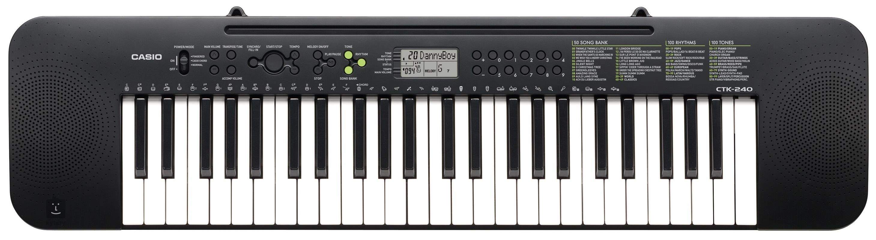 CASIO CTK-240 Keyboard without Touch-Sensitive Keys