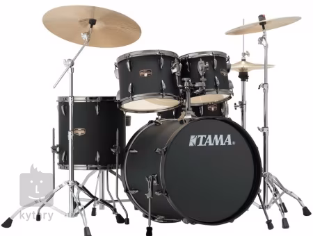 Tama Imperialstar Blacked Out Black Drum Kit With Cymbals