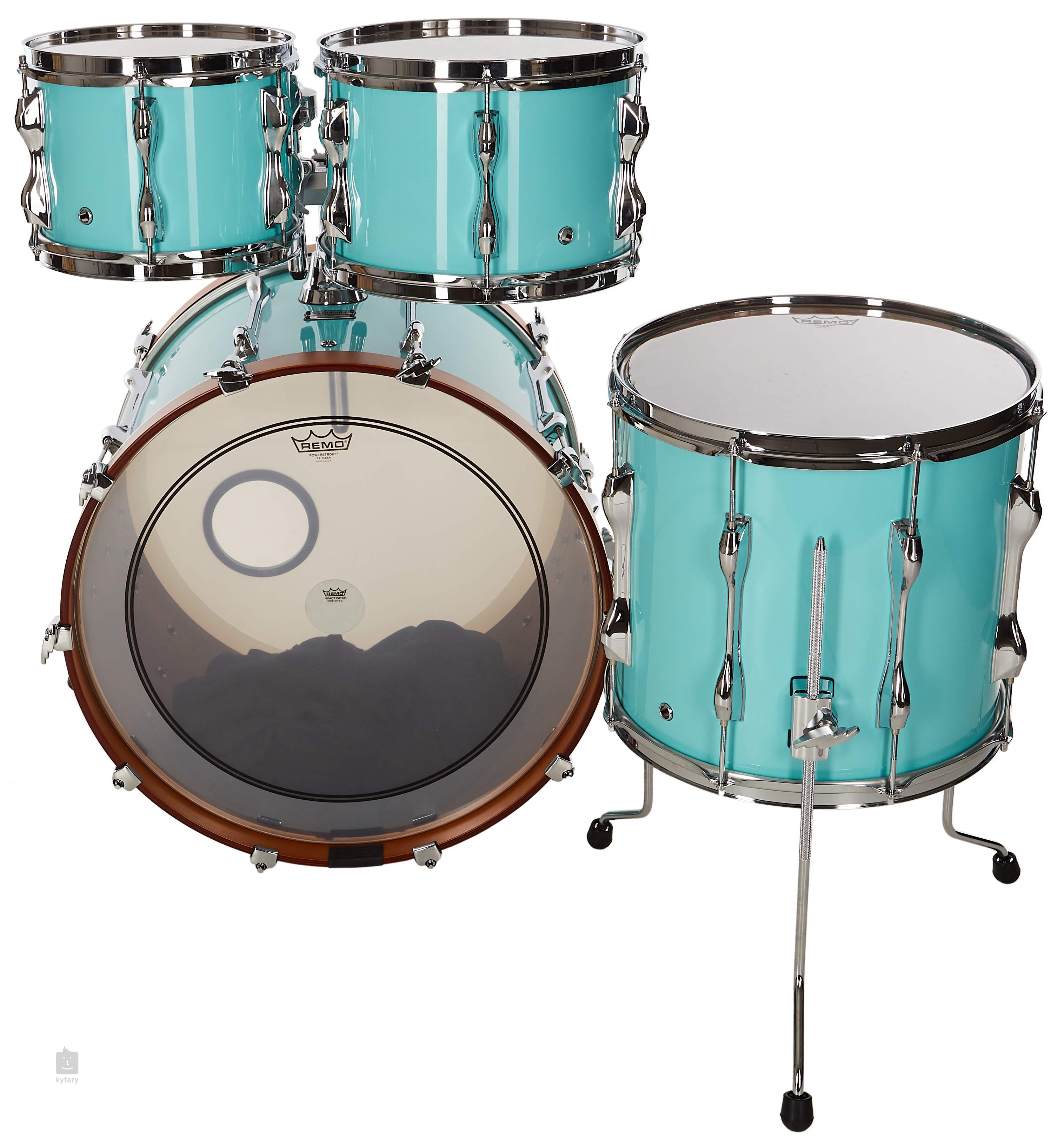YAMAHA Recording Custom Surf Green Fusion Set Drum Kit YAMAHA Recording Custom Surf Green Fusion Set Drum Kit