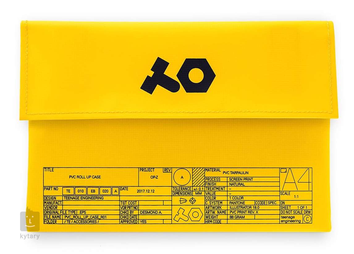 Teenage Engineering Op Z Pvc Roll Up Yellow Transport Case