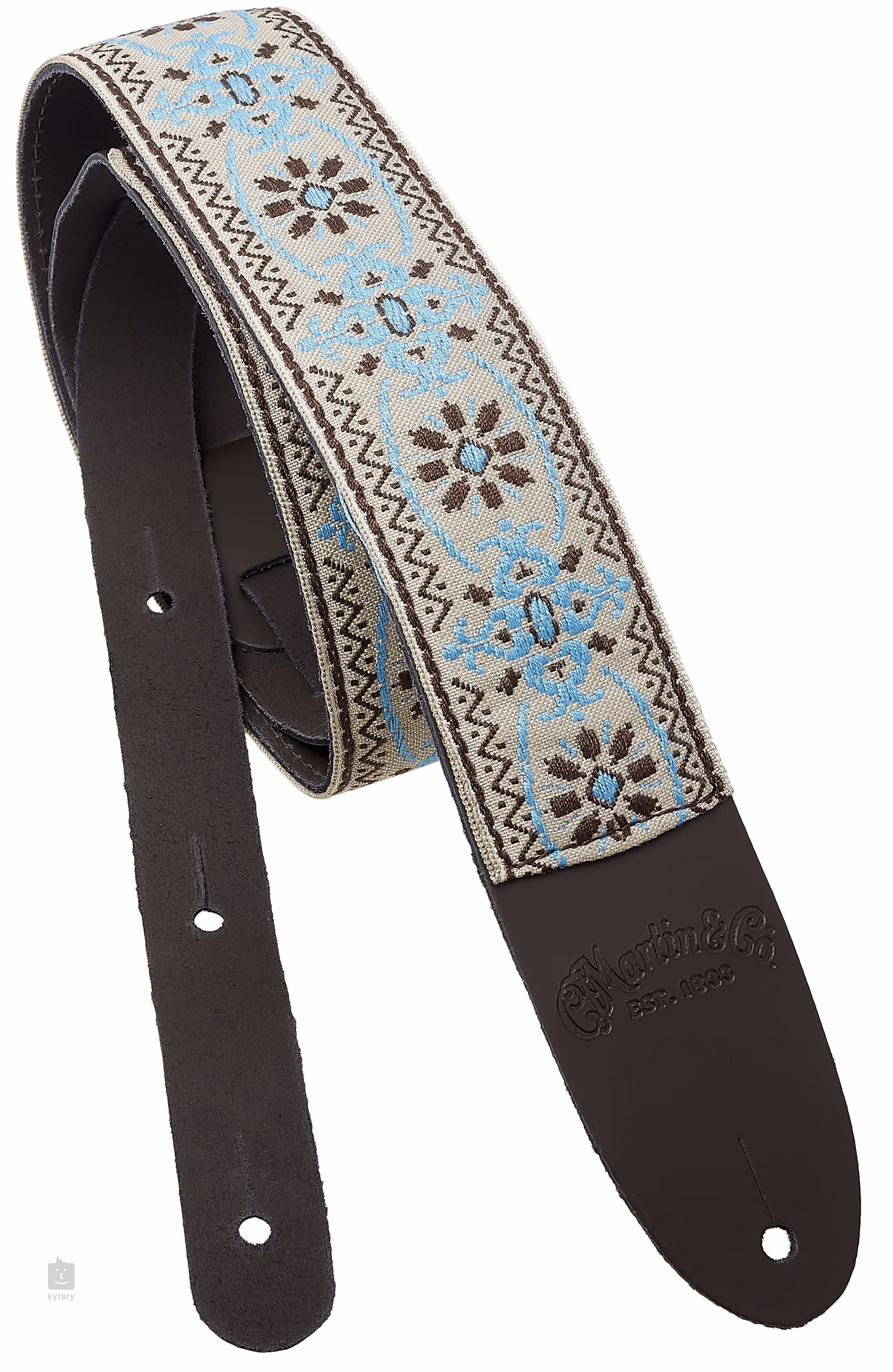 MARTIN Retro Jacquard Strap Blue Vintage Guitar Strap