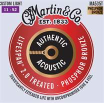 MARTIN Authentic Lifespan 2.0 92/8 Phosphor Bronze Custom Light