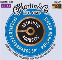MARTIN Authentic SP 92/8 Phosphor Bronze Custom Light