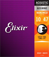 ELIXIR Nanoweb 80/20 Bronze Extra Light