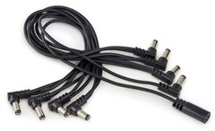 Flat Daisy Chain Cable - 8 Outputs, Angled