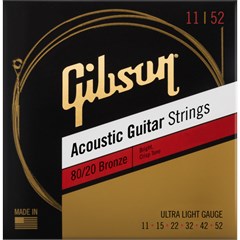 80/20 Bronze Acoustic Guitar Strings Ultra-Light