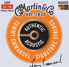 MARTIN Authentic Acoustic Flexible Core 92/8 Phosphor Bronze Light - Tommy's Choice (Tommy Emmanuel signature strings)