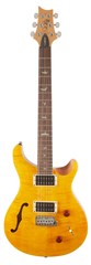 SE Custom 22 Semi-Hollow Violin Top Carve Santana Yellow