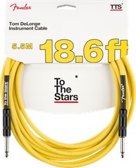 FENDER Tom DeLonge 18.6' To The Stars Instrument Cable, Graffiti Yellow