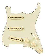 Pre-Wired Strat Pickguard, Eric Johnson Signature, Mint Green 11 Hole PG