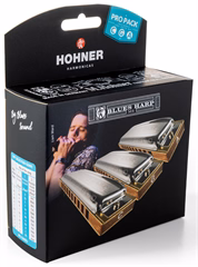 Hohner Blues Harp ProPack (C-, G-, A-major) - Sada foukacích harmonik