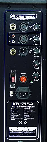 Omnitronic Aktivní reprobox KB-215A - poškozené zboží - 