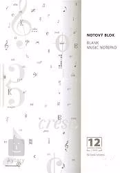 KN Notový blok 12 notových osnov - Notový sešit