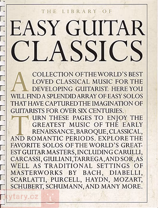 MS The Library Of Easy Guitar Classics - Noty pro kytaru