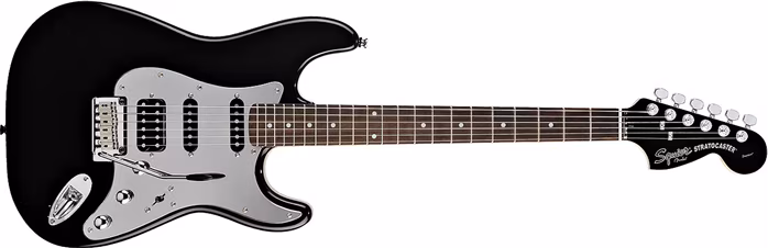 Fender Squier Standard Stratocaster® Black and Chrome HSS - Elektrická kytara
