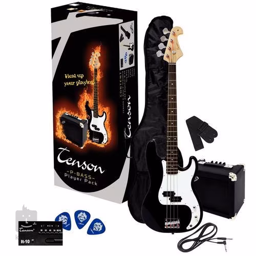 Tenson P-Bass Player Pack (VGS) BK - 