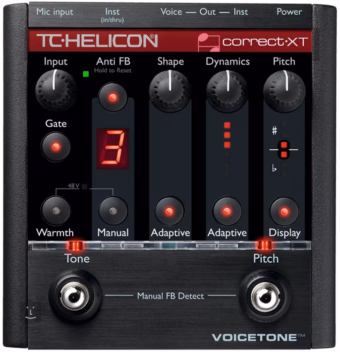 tc-helicon Voicetone Correct XT - Vokální efektový procesor