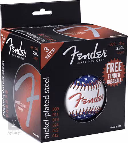 Fender limitovaná edice 250L 3x balení + baseball míček - 