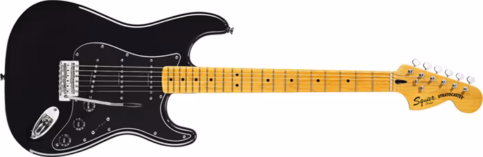 Fender Squier Vintage Modified 70s Stratocaster MN BK - Elektrická kytara