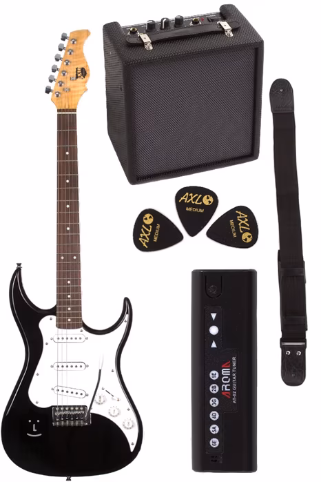 AXL SET-BK - Kytarový komplet