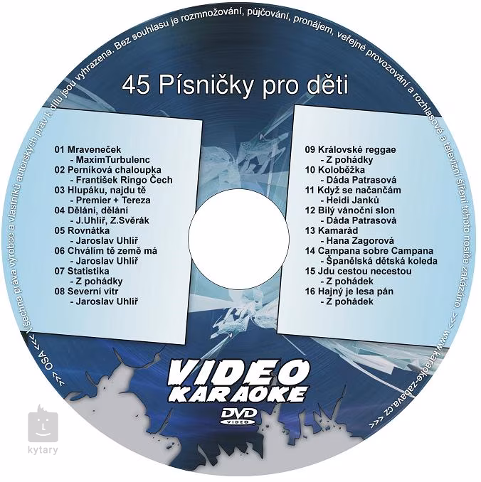 Karaoke PRO 45 Písničky pro děti - 