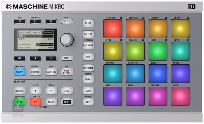 Native Instruments Maschine Mikro MK2 WH - MIDI kontroler, groove software