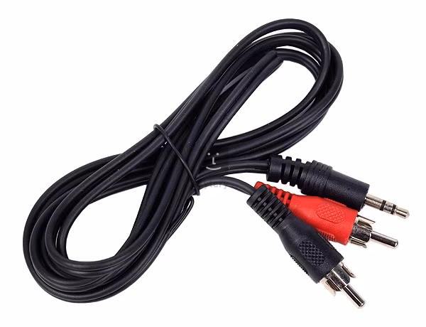 Kytary.cz Kabel 1,5m Jack 3,5 ster/2 cinch EMS3062 - 