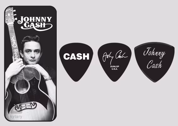 Dunlop Johny Cash Picks II - Signature trsátka