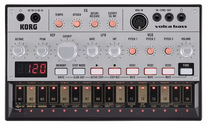 Korg Volca Bass (použité) - Analogový bass box