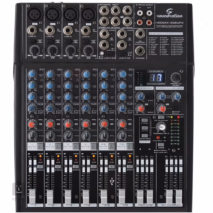 Soundsation NEOMIX 402UFX   (použité) - Analogový mixážní pult