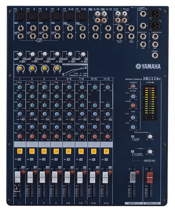 Yamaha MG124C - Analogový mixážní pult