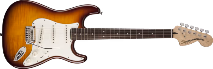 Fender Squier Standard Stratocaster Flame Maple Top RW ASB - Elektrická kytara