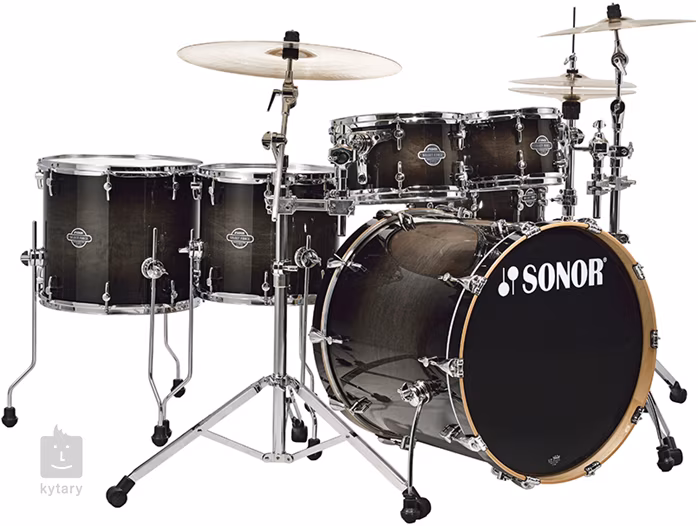 Sonor Select force S DRIVE set Transparent Black Burst - Bicí souprava
