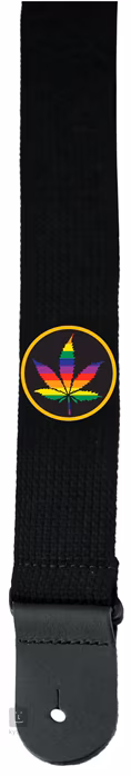 Perri's Leathers 6580 Cotton Cannabis Leaf - Kytarový popruh