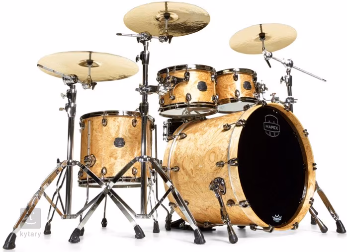 Mapex Saturn V Exotic Rock Natural Maple Burl - Bicí souprava
