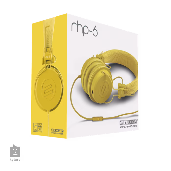 Reloop RHP-6 YELLOW (rozbalené) - Sluchátka