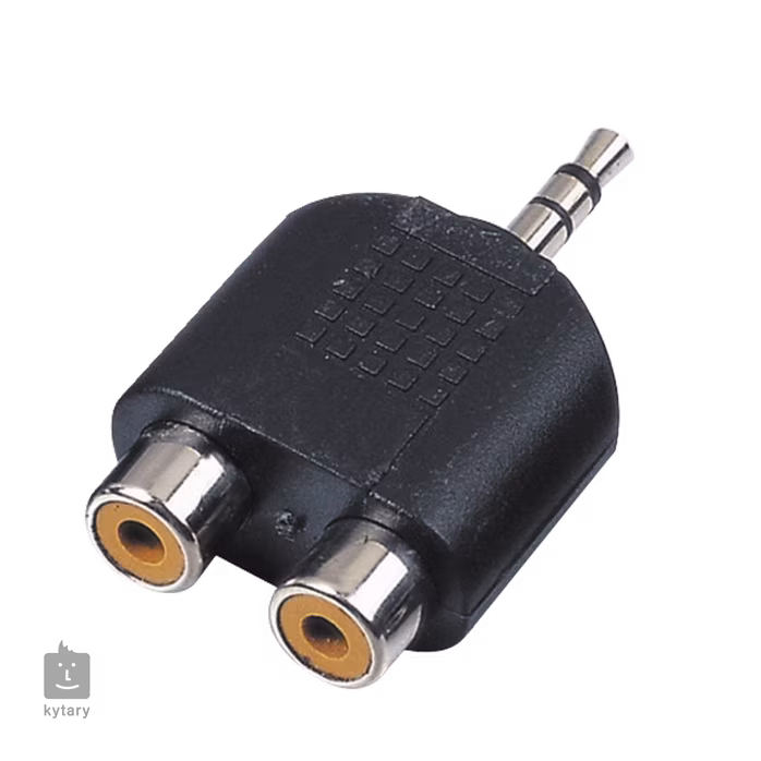 Reloop Adaptor 2x RCA F / stereo mini jack M - Redukce