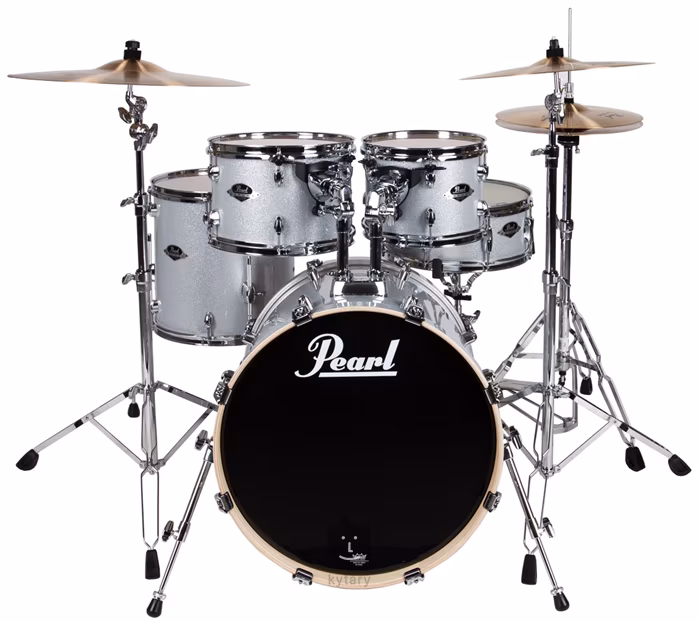 Pearl Export Studio set Arctic sparkle - Bicí souprava s činely