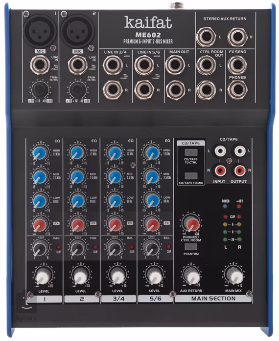 Kaifat ME 602 - Analogový mixážní pult