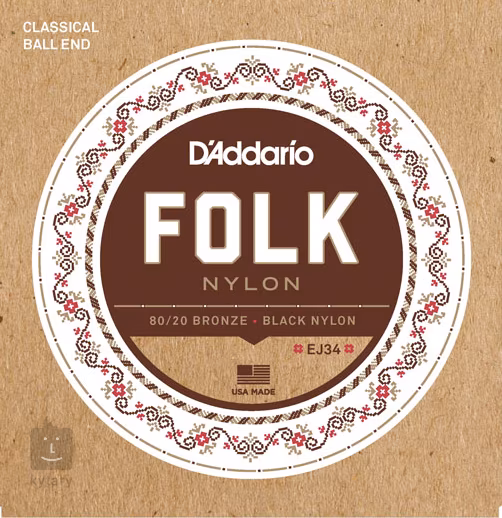 D'Addario EJ34 Ball End - Nylonové struny pro klasickou kytaru